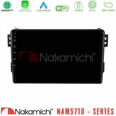 Nakamichi NAM5710 Series 8Core Android13 4+64GB  Suzuki Splash amp; Opel Agila 2008-2014 Navigation Multimedia Tablet 9