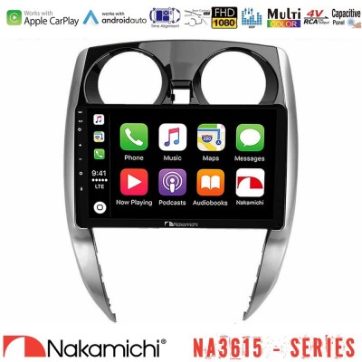 Nakamichi NA3615 Series Με Wireless Carplay & Android Auto  Nissan Note 2013-2018 Media Station Tablet 9