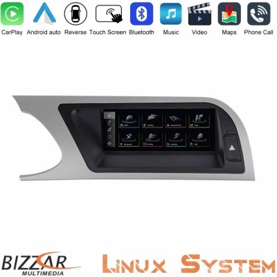 Bizzar Audi A4 (B8) 2008-2012 Linux Apple CarPlay | Android Auto screen 8.8