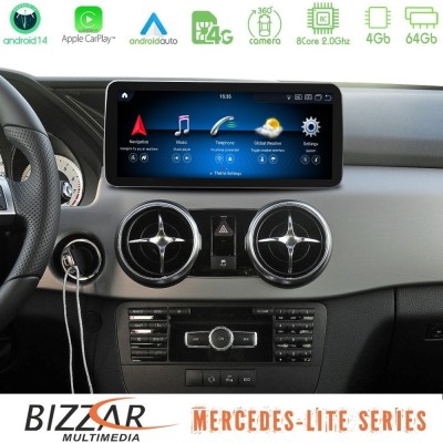 Bizzar Lite Series Mercedes GLK Class (X204) 2013-2015 NTG4.5 Android14 8Core (4+64GB) Navigation Multimedia 10.25