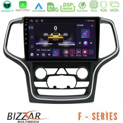 Bizzar F Series 8Core Android14 4+64GB Jeep Grand Cherokee 2014-2020 Navigation Multimedia Tablet 10