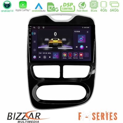 Bizzar F Series 8Core Android14 4+64GB  Renault Clio 2012-2016 Navigation Multimedia Tablet 9