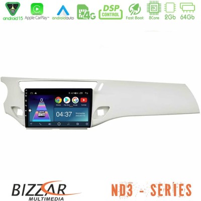 Bizzar ND3 Series 8Core Android15 2+64GB  Citroen C3 2009-2016 Navigation Multimedia Tablet 9