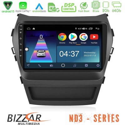 Bizzar ND3 Series 8Core Android15 2+64GB Hyundai iX45 2012-2017 Navigation Multimedia Tablet 9