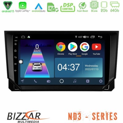 Bizzar ND3 Series 8Core Android15 2+64GB  Seat Arona/Ibiza Navigation Multimedia Tablet 9