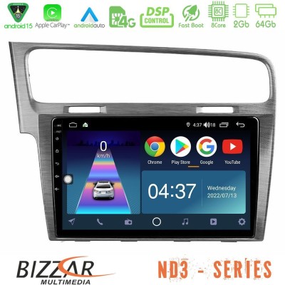 Bizzar ND3 Series 8Core Android15 2+64GB  VW GOLF 7 Navigation Multimedia Tablet 10