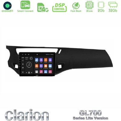 Clarion GL700 Lite Series 8Core Android11 2+32GB Citroen C3/DS3 2009-2016 Navigation Multimedia Tablet 9