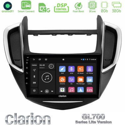 Clarion GL700 Lite Series 8Core Android11 2+32GB Chevrolet Trax 2013-2020 Navigation Multimedia Tablet 9