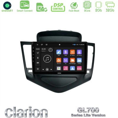 Clarion GL700 Lite Series 8Core Android11 2+32GB Chevrolet Cruze 2009-2012 Navigation Multimedia Tablet 9