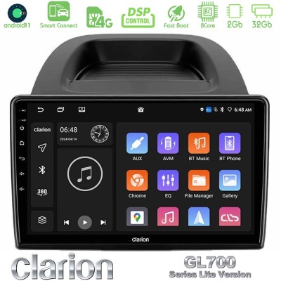 Clarion GL700 Lite Series 8Core Android11 2+32GB Ford Ecosport 2018-2020 Navigation Multimedia Tablet 10