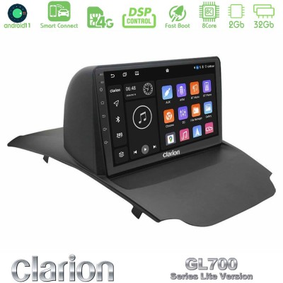 Clarion GL700 Lite Series 8Core Android11 2+32GB Ford Ecosport 2014-2017 Navigation Multimedia Tablet 9
