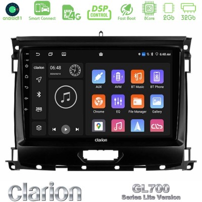 Clarion GL700 Lite Series 8Core Android11 2+32GB Ford Ranger 2017-2022 Navigation Multimedia Tablet 9