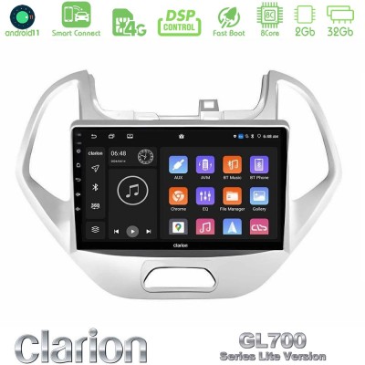 Clarion GL700 Lite Series 8Core Android11 2+32GB Ford KA 2016-2020 Navigation Multimedia Tablet 9