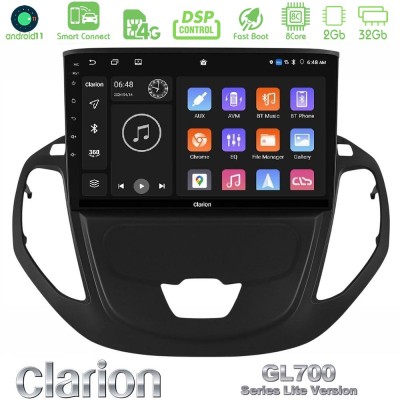 Clarion GL700 Lite Series 8Core Android11 2+32GB Ford Transit Courier 2015-2023 Navigation Multimedia Tablet 9