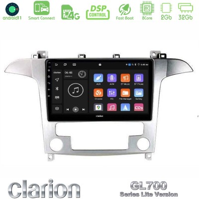 Clarion GL700 Lite Series Ford S-Max 2006-2012 8Core Android11 2+32GB Navigation Multimedia Tablet 9