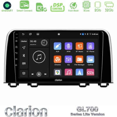 Clarion GL700 Lite Series 8Core Android11 2+32GB Honda CR-V 2019-> Navigation Multimedia Tablet 10
