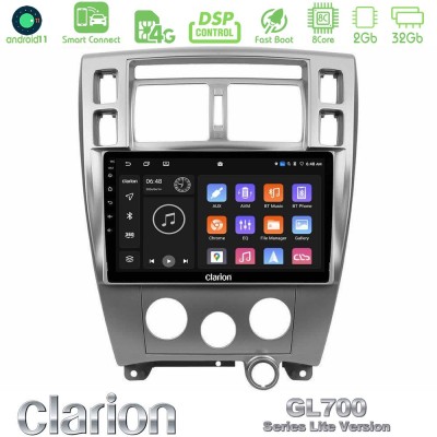 Clarion GL700 Lite Series 8Core Android11 2+32GB Hyundai Tucson Navigation Multimedia Tablet 10