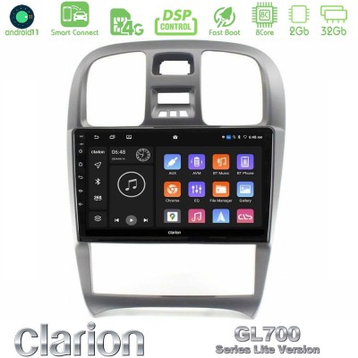 Clarion GL700 Lite Series 8Core Android11 2+32GB Hyundai Sonata 2001-2005 Navigation Multimedia Tablet 9