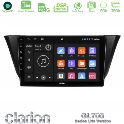 Clarion GL700 Lite Series 8Core Android11 2+32GB Iveco Daily 2014-2025 Navigation Multimedia Tablet 9
