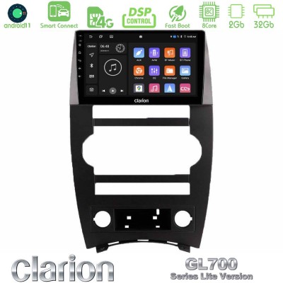 Clarion GL700 Lite Series 8Core Android11 2+32GB Jeep Commander 2007-2008 Navigation Multimedia Tablet 9