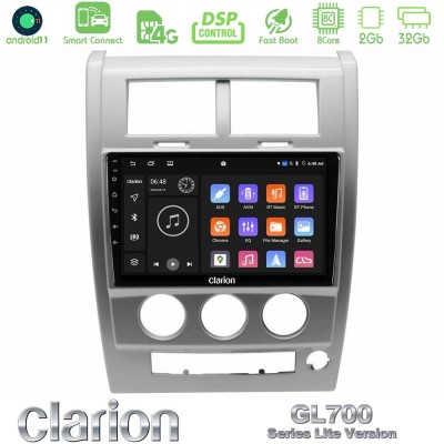 Clarion GL700 Lite Series 8Core Android11 2+32GB Jeep Cherokee (KK) 2008-2012 Navigation Multimedia Tablet 10