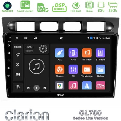 Clarion GL700 Lite Series Kia Picanto 2004-2007 8Core Android11 2+32GB Navigation Multimedia Tablet 9