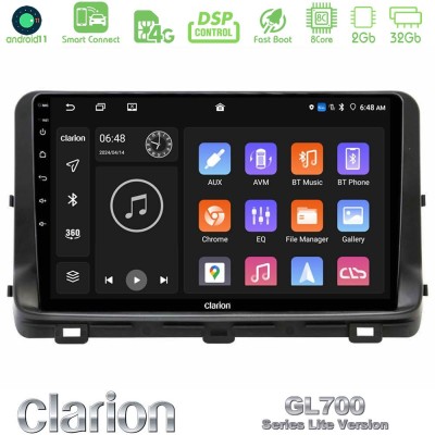Clarion GL700 Lite Series 8Core Android11 2+32GB Kia Ceed 2018-2023 Navigation Multimedia Tablet 10