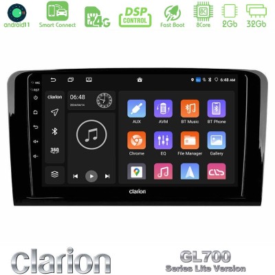 Clarion GL700 Lite Series 8Core Android11 2+32GB Mercedes ML/GL Class Navigation Multimedia Tablet 9