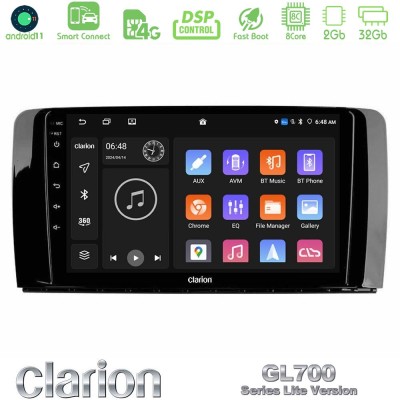 Clarion GL700 Lite Series 8Core Android11 2+32GB Mercedes R Class Navigation Multimedia Tablet 9