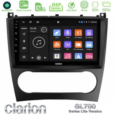Clarion GL700 Lite Series 8Core Android11 2+32GB Mercedes W203 Facelift Navigation Multimedia Tablet 9