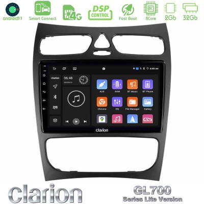 Clarion GL700 Lite Series 8Core Android11 2+32GB Mercedes CLK Class W209 2000-2004 Navigation Multimedia Tablet 9