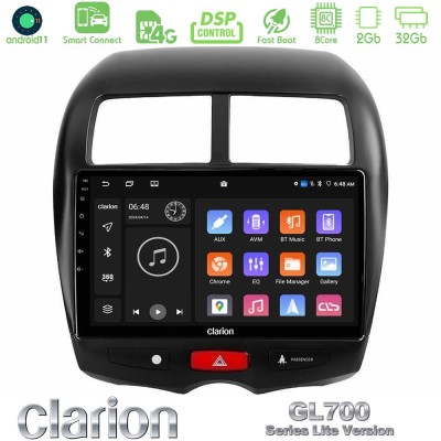 Clarion GL700 Lite Series 8Core Android11 2+32GB Mitsubishi ASX Navigation Multimedia Tablet 10