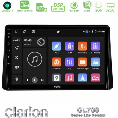 Clarion GL700 Lite Series 8Core Android11 2+32GB Mitsubishi Eclipse Cross 2018-2023 Navigation Multimedia Tablet 9
