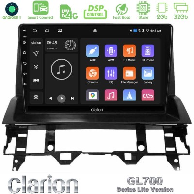 Clarion GL700 Lite Series 8Core Android11 2+32GB Mazda6 2002-2006 Navigation Multimedia Tablet 9