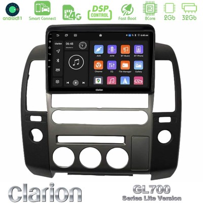 Clarion GL700 Lite Series 8Core Android11 2+32GB  Nissan Navara D40 2006-2012 (με εργ.οθόνη) Navigation Multimedia Tablet 9
