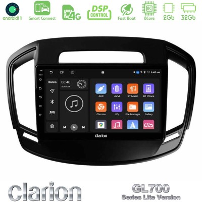 Clarion GL700 Lite Series 8Core Android11 2+32GB Opel Insignia 2014-2017 Navigation Multimedia Tablet 9