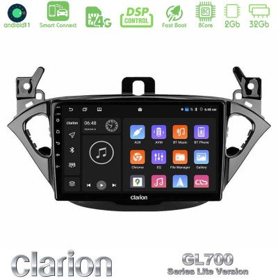Clarion GL700 Lite Series 8Core Android11 2+32GB Opel Corsa E/Adam Navigation Multimedia Tablet 9