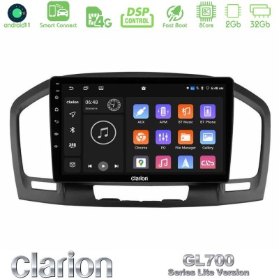 Clarion GL700 Lite Series 8Core Android11 2+32GB Opel Insignia 2008-2013 Navigation Multimedia Tablet 9