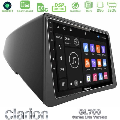 Clarion GL700 Lite Series 8Core Android11 2+32GB Opel Mokka Navigation Multimedia Tablet 9