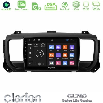 Clarion GL700 Lite Series 8Core Android11 2+32GB Citroen/Peugeot/Opel/Toyota Navigation Multimedia Tablet 9