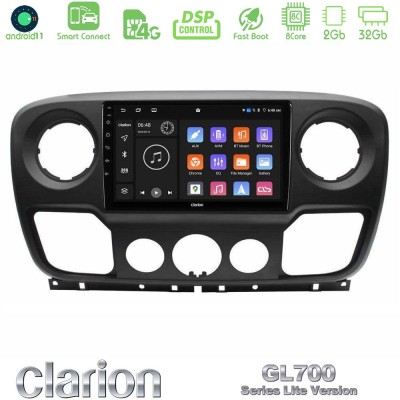 Clarion GL700 Lite Series 8Core Android11 2+32GB Renault/Nissan/Opel Navigation Multimedia Tablet 10