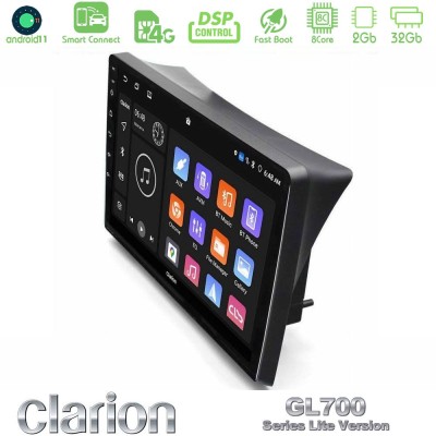 Clarion GL700 Lite Series 8Core Android11 2+32GB Opel Vivaro/Renault Trafic/Nissan Primastar Navigation Multimedia Tablet 10