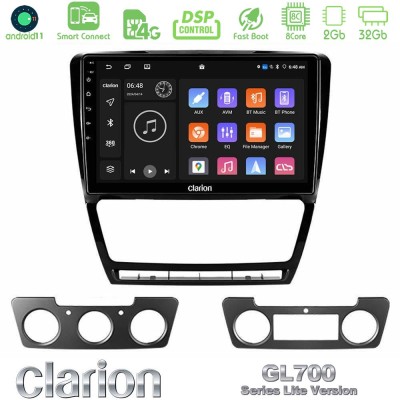 Clarion GL700 Lite Series 8Core Android11 2+32GB Skoda Octavia 5 Navigation Multimedia Tablet 10