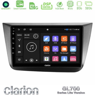 Clarion GL700 Lite Series 8Core Android11 2+32GB Seat Altea 2004-2015 Navigation Multimedia Tablet 9