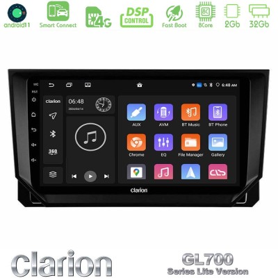 Clarion GL700 Lite Series 8Core Android11 2+32GB Seat Arona/Ibiza Navigation Multimedia Tablet 9