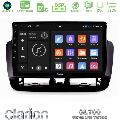 Clarion GL700 Lite Series 8Core Android11 2+32GB Seat Ibiza 2012-2015 Navigation Multimedia Tablet 9
