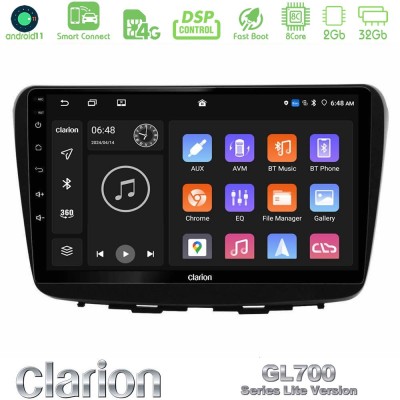 Clarion GL700 Lite Series 8Core Android11 2+32GB Suzuki Baleno 2016-2021 Navigation Multimedia Tablet 9