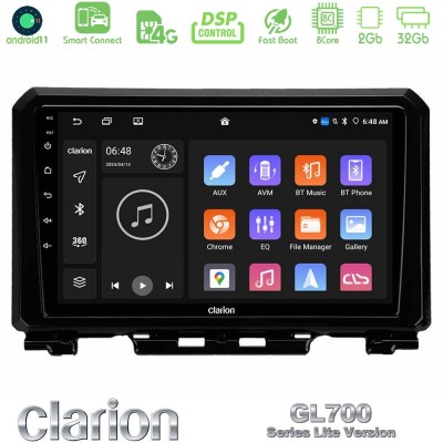 Clarion GL700 Lite Series 8Core Android11 2+32GB Suzuki Jimny 2018-2022 Navigation Multimedia Tablet 9