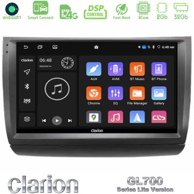 Clarion GL700 Lite Series 8Core Android11 2+32GB Toyota Prius 2004-2009 Navigation Multimedia Tablet 9