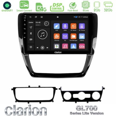 Clarion GL700 Lite Series 8Core Android11 2+32GB VW Jetta Navigation Multimedia Tablet 10